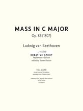 MASS IN C MAJOR, Op. 86 SATB Full Score cover
